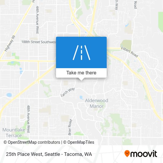 Mapa de 25th Place West