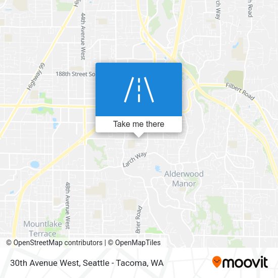 30th Avenue West map