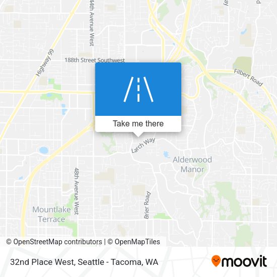 Mapa de 32nd Place West