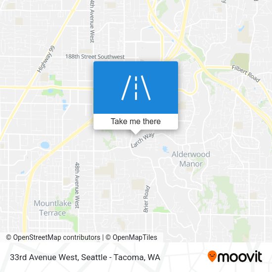 33rd Avenue West map