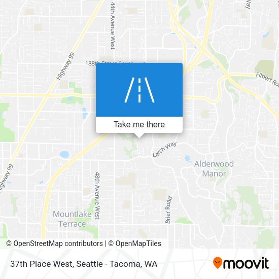 Mapa de 37th Place West