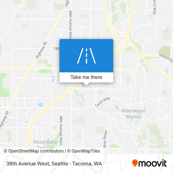 38th Avenue West map