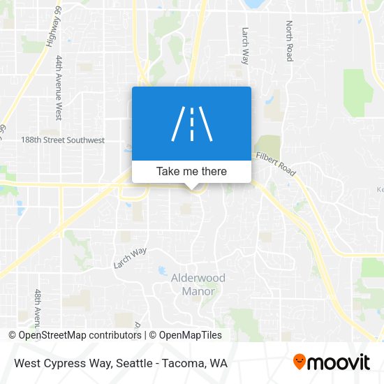 West Cypress Way map