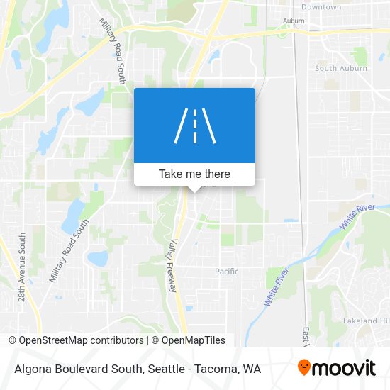 Algona Boulevard South map