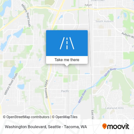 Mapa de Washington Boulevard
