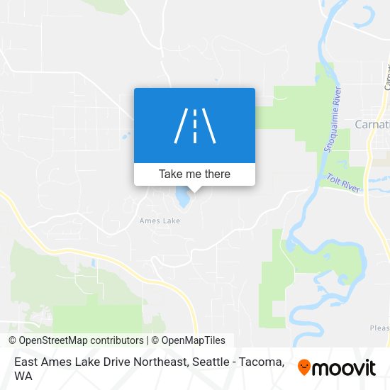 Mapa de East Ames Lake Drive Northeast