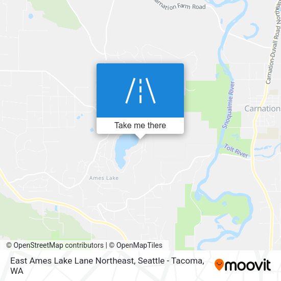 Mapa de East Ames Lake Lane Northeast