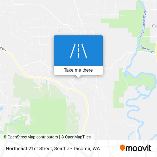 Northeast 21st Street map