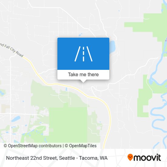 Northeast 22nd Street map