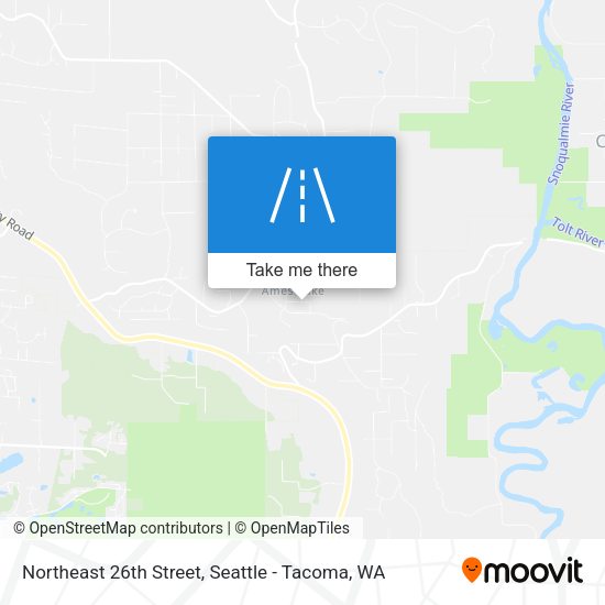 Northeast 26th Street map