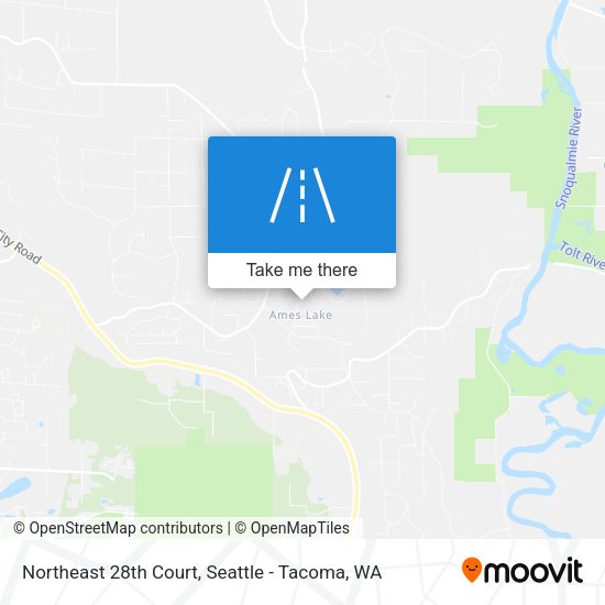 Northeast 28th Court map