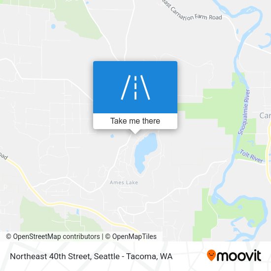 Northeast 40th Street map