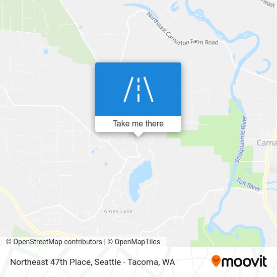Northeast 47th Place map