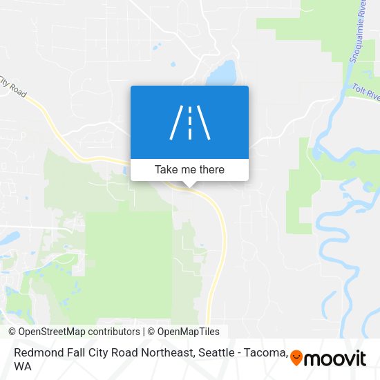 Redmond Fall City Road Northeast map