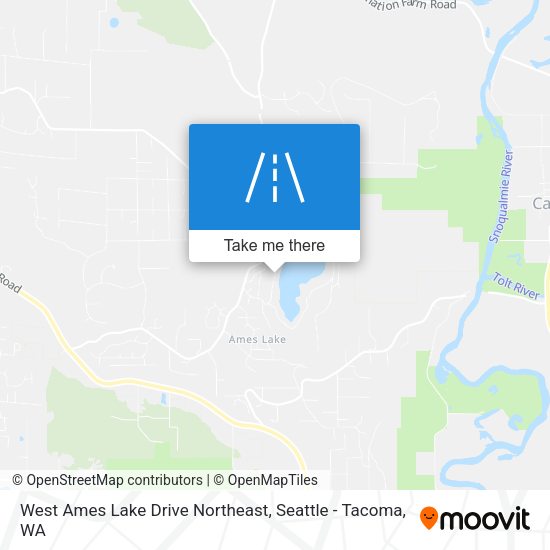 Mapa de West Ames Lake Drive Northeast
