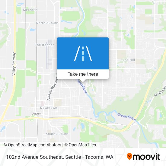 102nd Avenue Southeast map