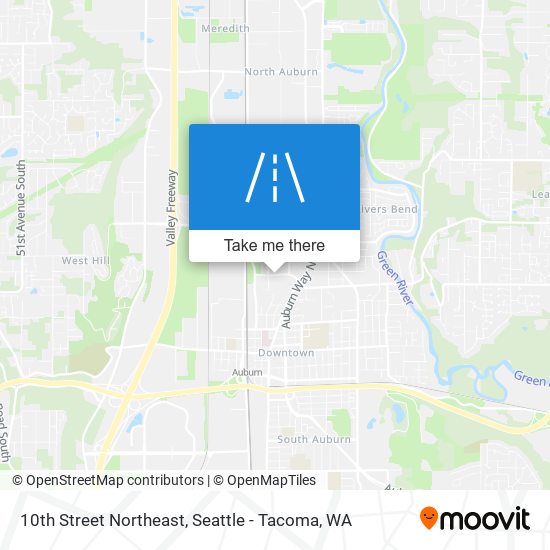 10th Street Northeast map