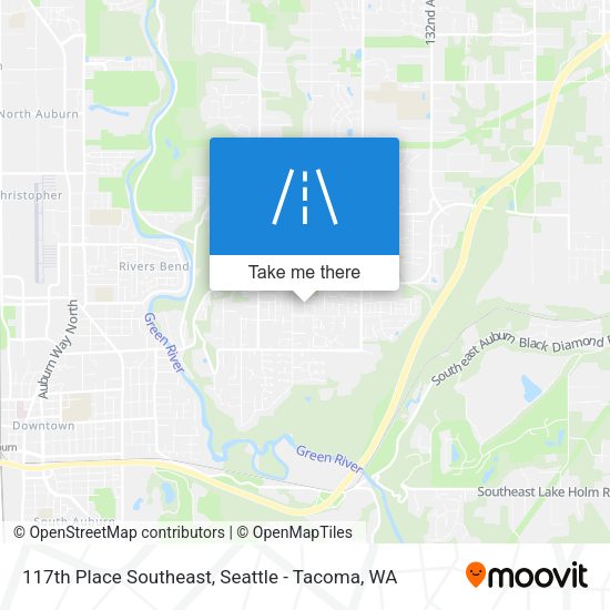 117th Place Southeast map