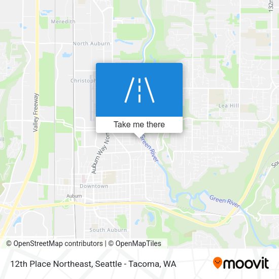 Mapa de 12th Place Northeast