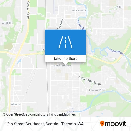 12th Street Southeast map