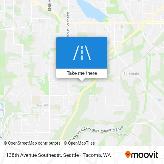 138th Avenue Southeast map