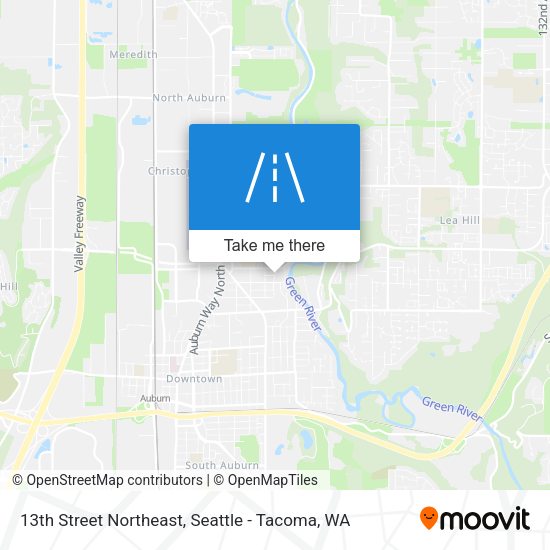 13th Street Northeast map