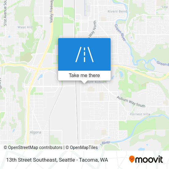 Mapa de 13th Street Southeast