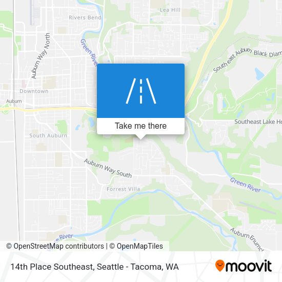 Mapa de 14th Place Southeast