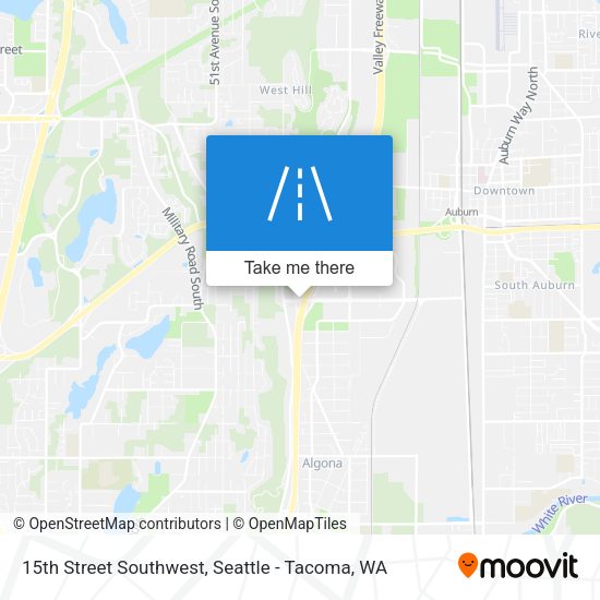 15th Street Southwest map