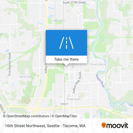 Mapa de 16th Street Northwest