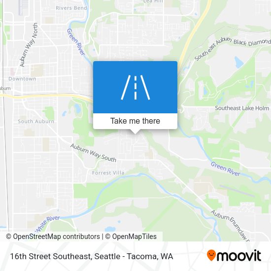 Mapa de 16th Street Southeast