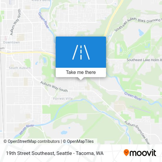 Mapa de 19th Street Southeast