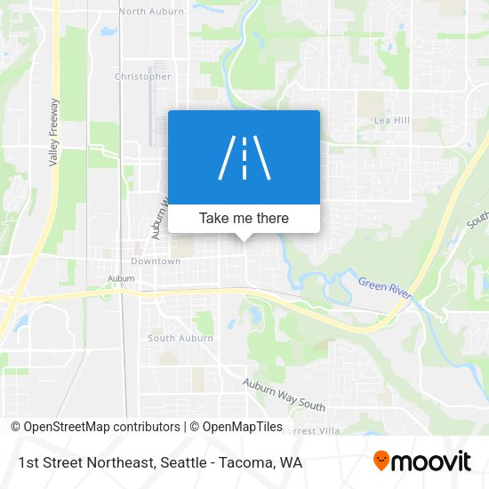 Mapa de 1st Street Northeast