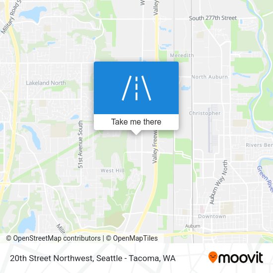 20th Street Northwest map