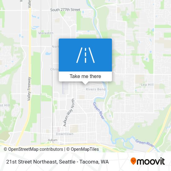 Mapa de 21st Street Northeast