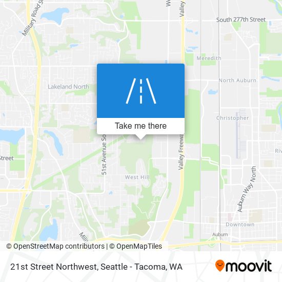 21st Street Northwest map