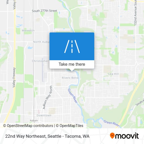 22nd Way Northeast map