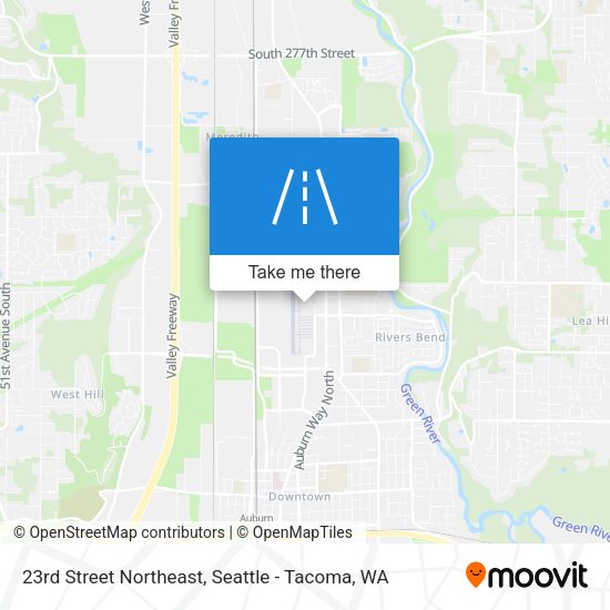 23rd Street Northeast map