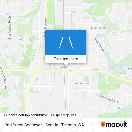 2nd Street Southwest map