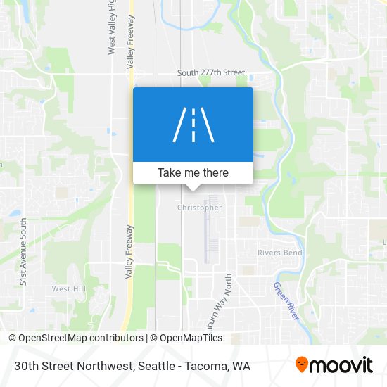 Mapa de 30th Street Northwest