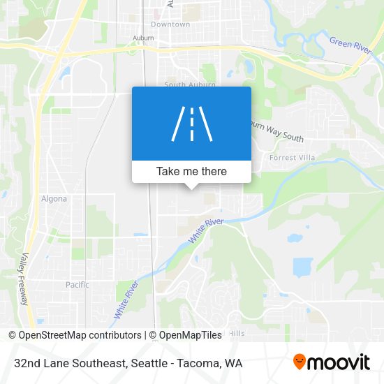 32nd Lane Southeast map