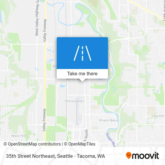 35th Street Northeast map