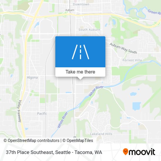Mapa de 37th Place Southeast