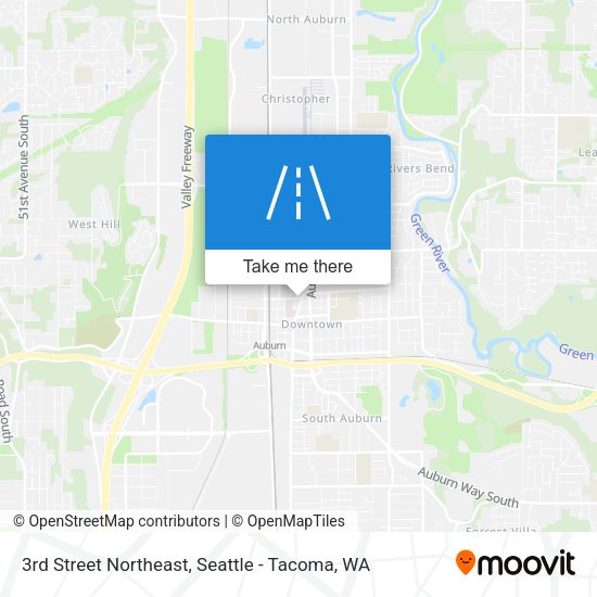 3rd Street Northeast map