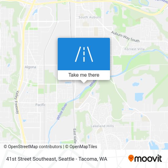 41st Street Southeast map