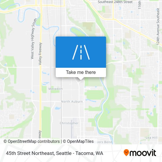 45th Street Northeast map