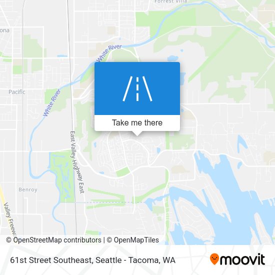 61st Street Southeast map