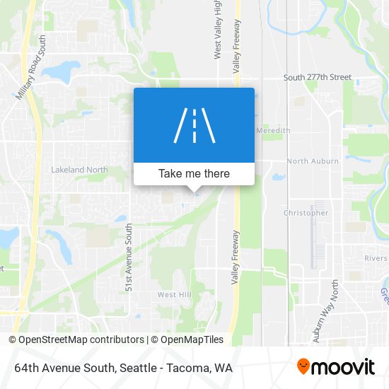64th Avenue South map