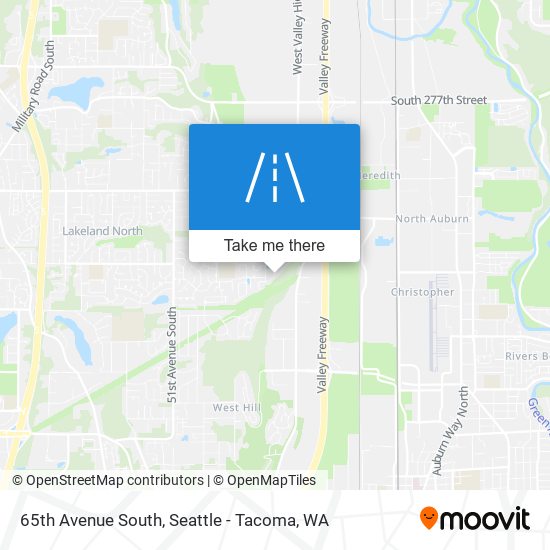 65th Avenue South map