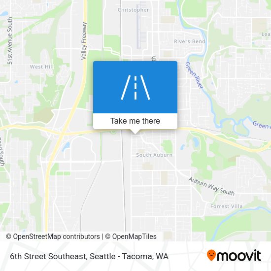 6th Street Southeast map